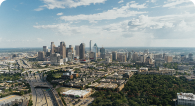 view of a city